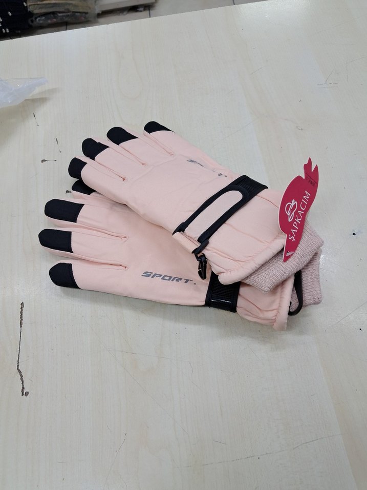 kpt ithal bayan kar eldiveni Pembe Street Wear Eldiven - Görsel 4