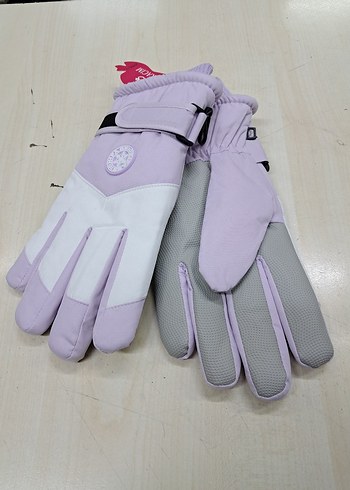 Mor Kadın Eldiveni Velcro Kapatmalı - Görsel 2