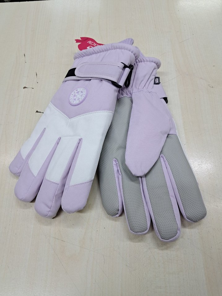 Mor Kadın Eldiveni Velcro Kapatmalı - Görsel 2