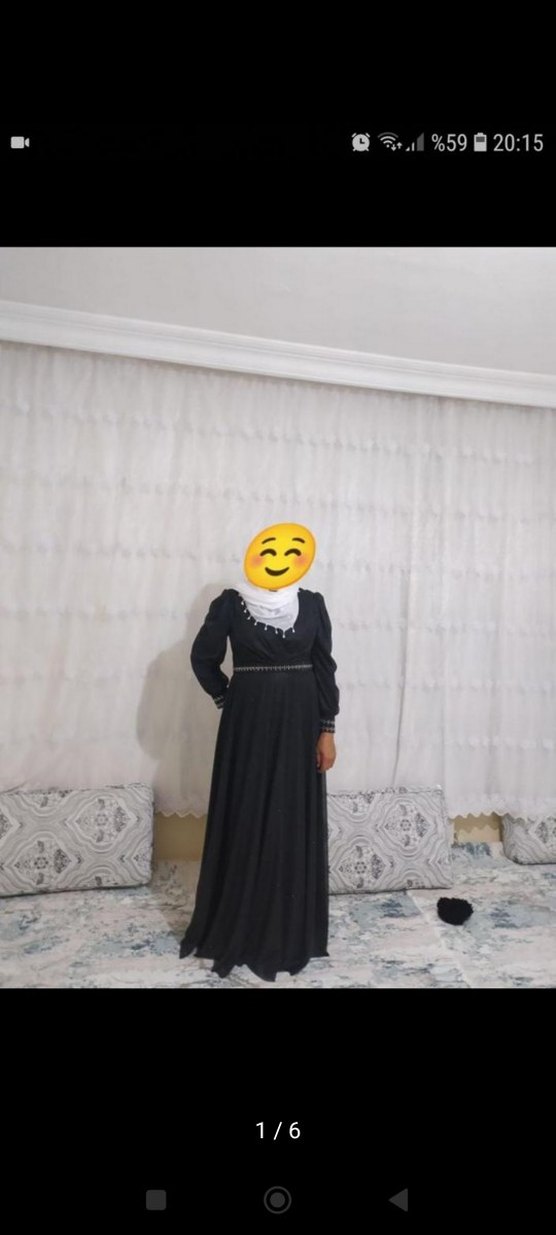 Uzun Siyah Gotik Drape Detaylı Elbise - Görsel 2