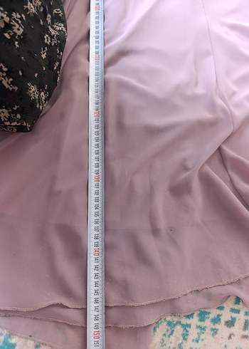 Uzun Mor Drapeli Kadın Abiye Elbise - Görsel 5