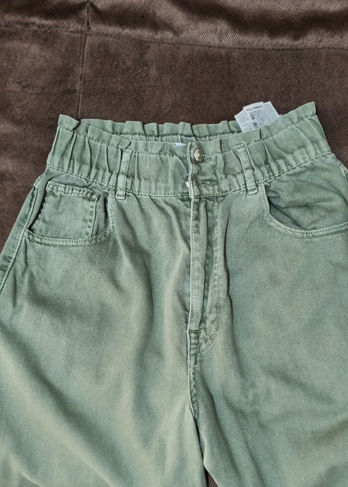 Pull&Bear Haki Pantalon - Görsel 2