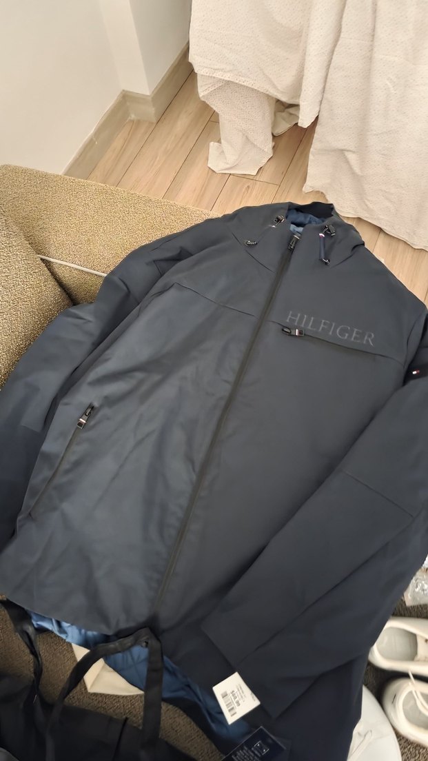 Kadın Siyah Midi Parka Yumuşak Kumaş - Görsel 2