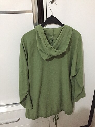 44 Beden yeşil Renk Kadın dış giyim gömlek tunik