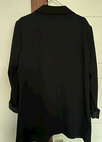 Siyah Düğmeli Kadın Blazer Ceket - Görsel 2