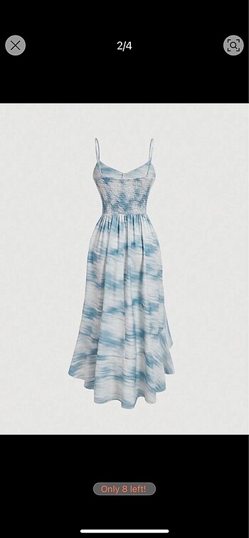 Sheinside Mavi elbise
