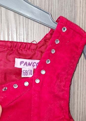 Kız Çocuk Kolsuz Nakışlı Pembe Elbise - Görsel 5