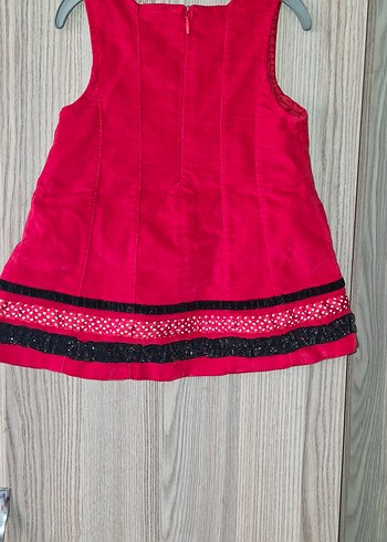 Kız Çocuk Kolsuz Nakışlı Pembe Elbise - Görsel 6