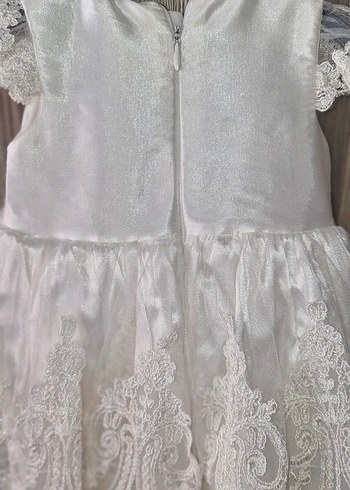 Dantel İşlemeli Kız Çocuk Elbisesi - Görsel 6