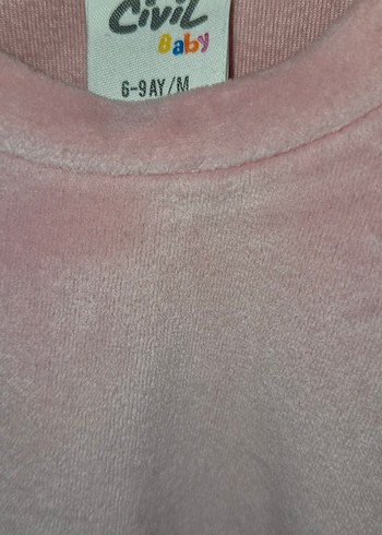 kız Çocuk kadife yumuşak dokulu kumaş alt üst takım - Görsel 2