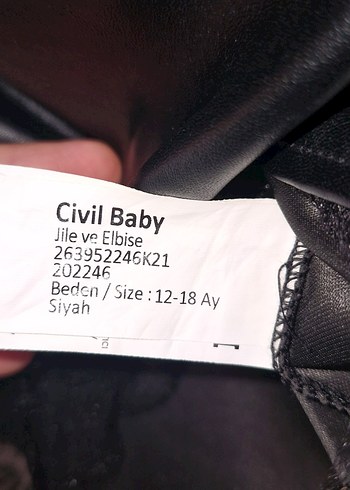 Kız Çocuk Siyah Deri Görünümlü Elbise - Görsel 11