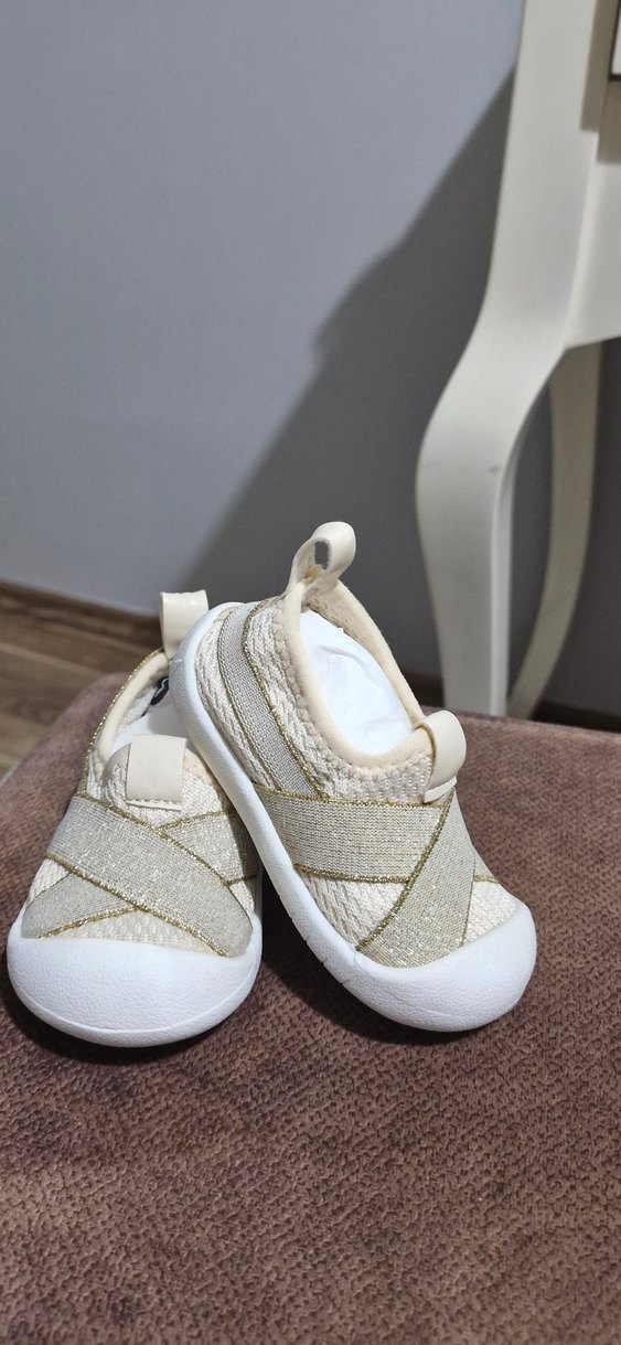 Kız Bebek Beyaz İlk Adım Ayakkabısı - Görsel 4