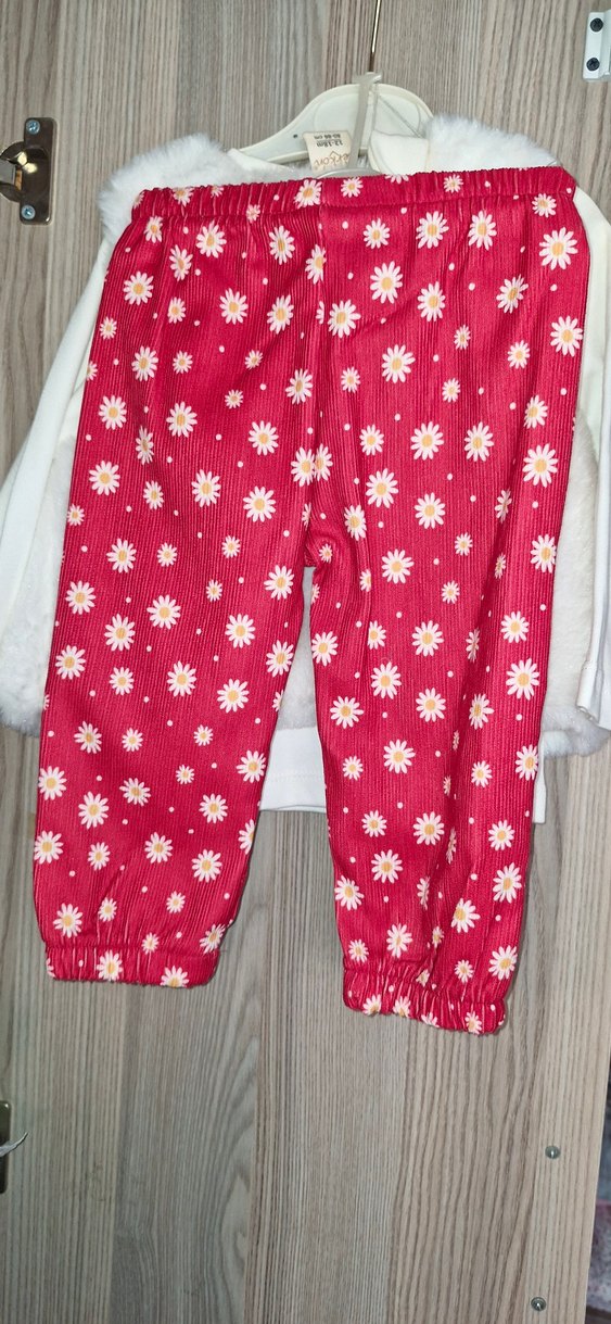 Kız Çocuk Takım Peluş yelekli - Görsel 3