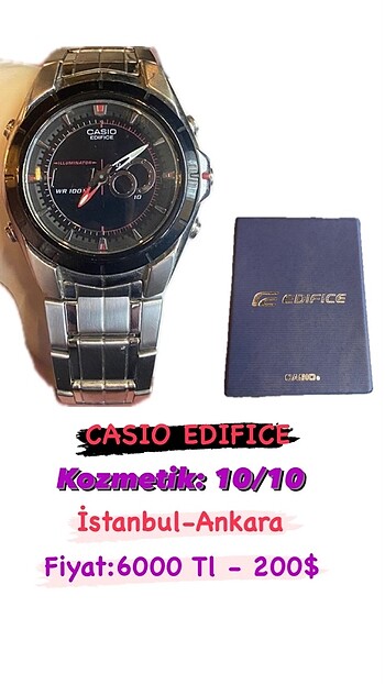 Casio Edifice Erkek Kol Saati