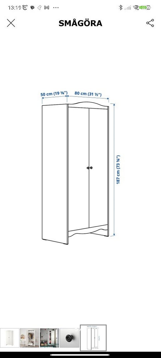 Çocuklar için beyaz dolap - Görsel 5