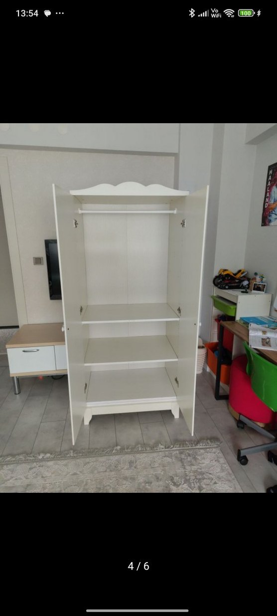 Çocuklar için beyaz dolap - Görsel 4