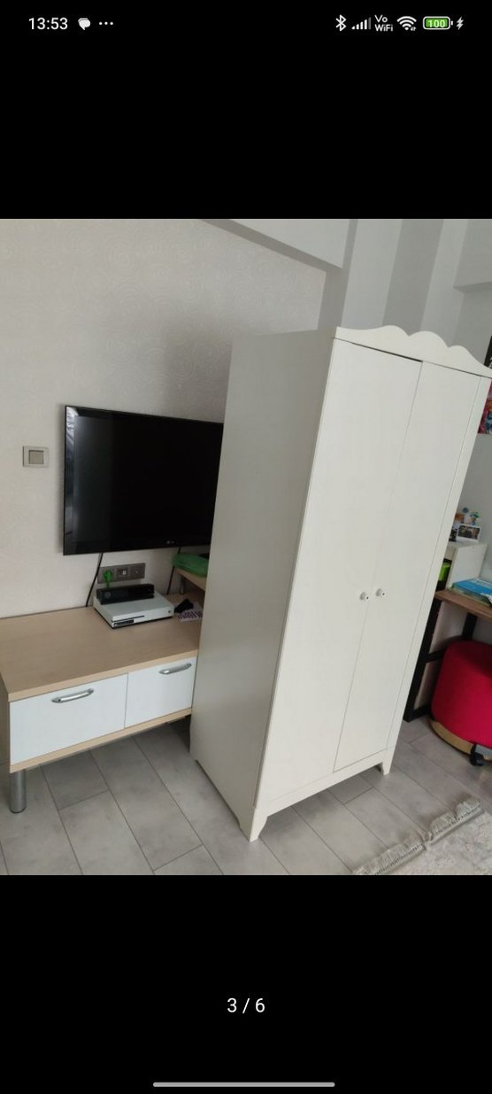 Çocuklar için beyaz dolap - Görsel 2