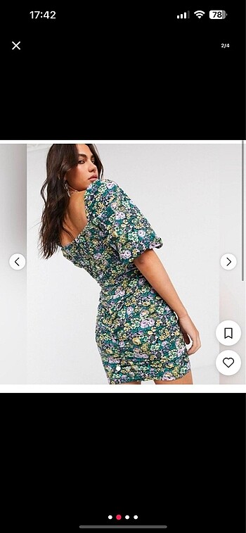 Etiketli Bershka Elbise