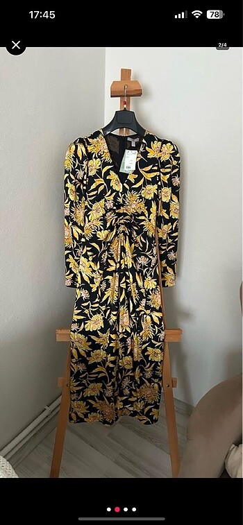 H&M Etiketli H&M Retro Elbise