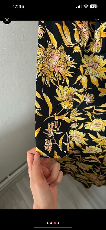 xs Beden Etiketli H&M Retro Elbise