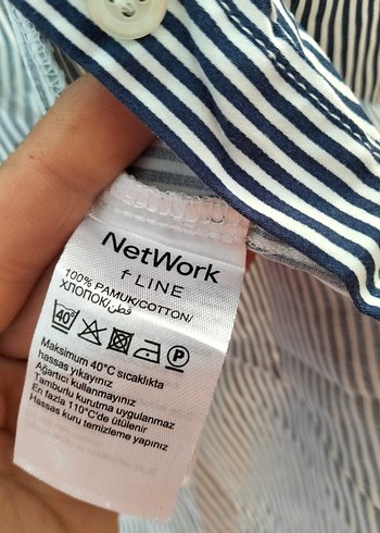 s Beden mavi Renk network marka gömlek