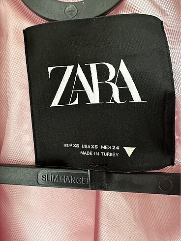 Zara Zara kazayağı desenli crop ceket