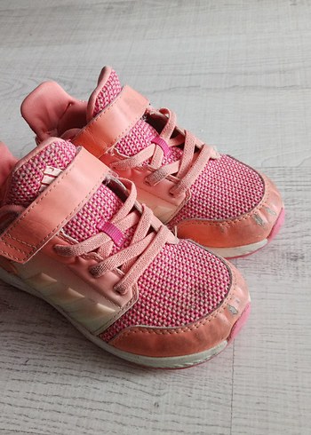 Kız Çocuk Pembe Spor Ayakkabı Velcro Bağcıklı - Görsel 3