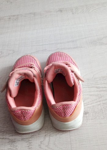 Kız Çocuk Pembe Spor Ayakkabı Velcro Bağcıklı - Görsel 4