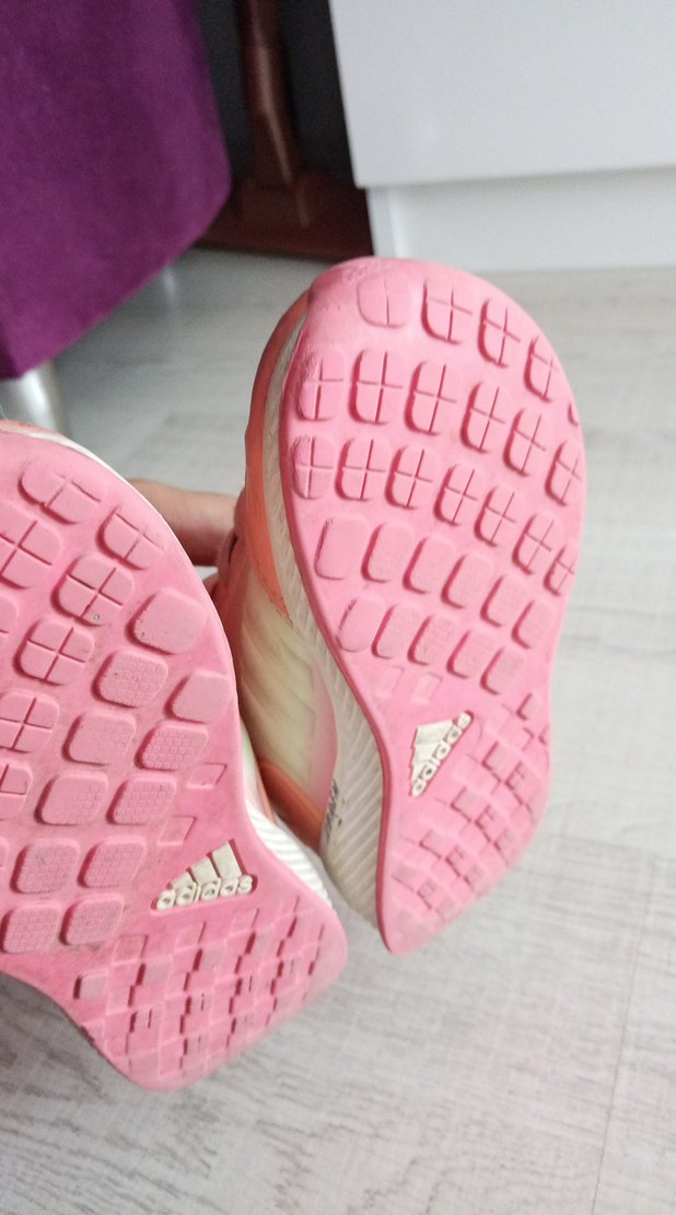 Kız Çocuk Pembe Spor Ayakkabı Velcro Bağcıklı - Görsel 2