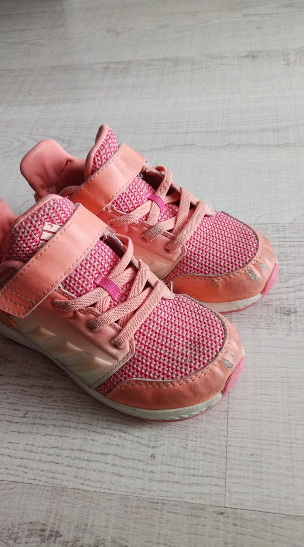 Kız Çocuk Pembe Spor Ayakkabı Velcro Bağcıklı - Görsel 3