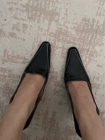 Diğer Vintage siyah topuklu ayakkabı