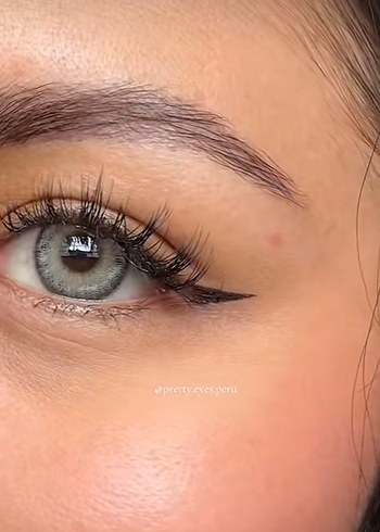 Gri Renkli Beyaz Takma Kirpik - Görsel 12