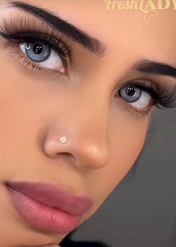 Gri Renkli Beyaz Takma Kirpik - Görsel 19