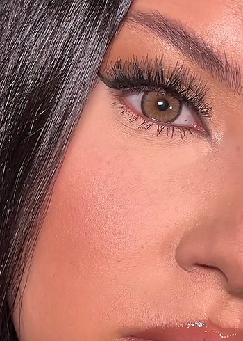 Gri Renkli Beyaz Takma Kirpik - Görsel 17