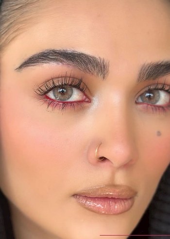 Gri Renkli Beyaz Takma Kirpik - Görsel 15