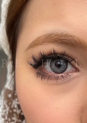 Gri Renkli Takma Kirpik - Görsel 2