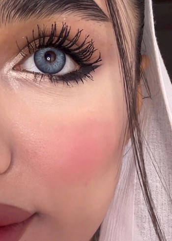 Bej Renkli Takma Kirpik sıfır kutulu yıllık Lenss - Görsel 10