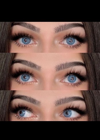 Bej Renkli Takma Kirpik sıfır kutulu yıllık Lenss - Görsel 20