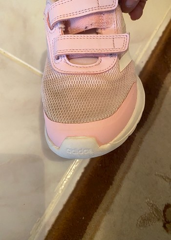 Orj adidas Kız Çocuk Pembe Cırt Cırtlı Spor Ayakkabı - Görsel 5