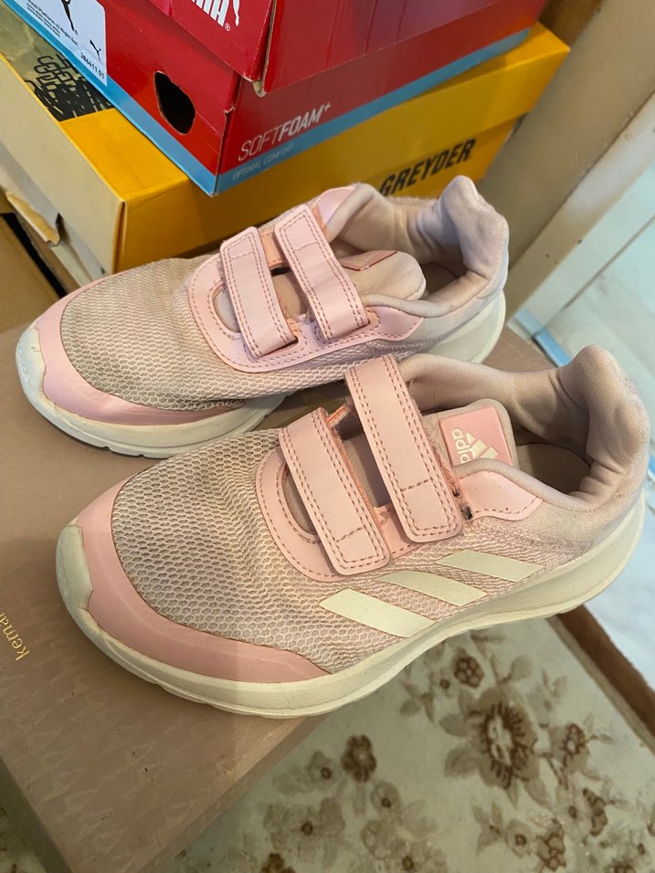 Orj adidas Kız Çocuk Pembe Cırt Cırtlı Spor Ayakkabı - Görsel 2
