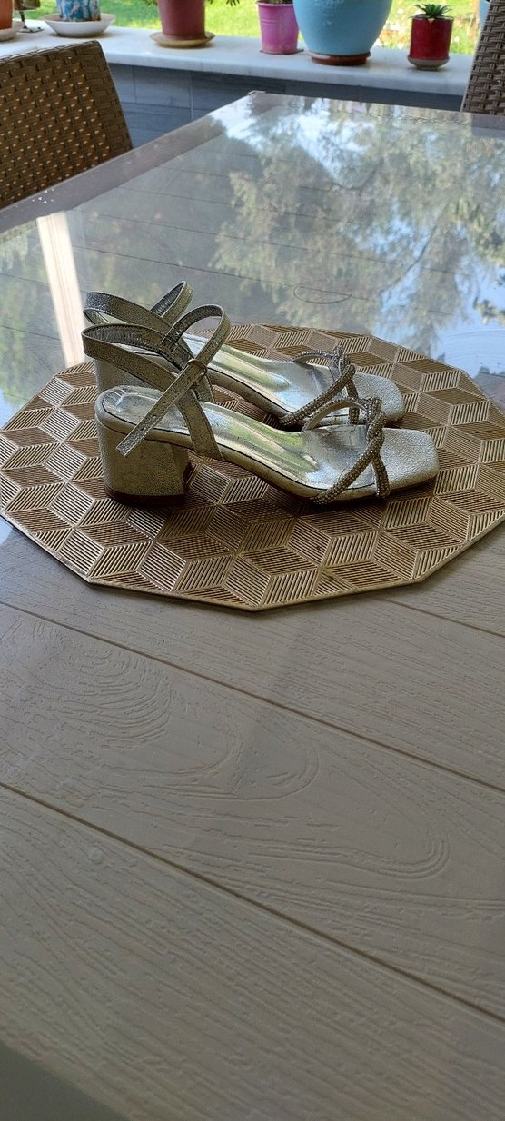 Gri Yılan Desenli Stiletto Topuklu Kadın Ayakkabı - Görsel 3