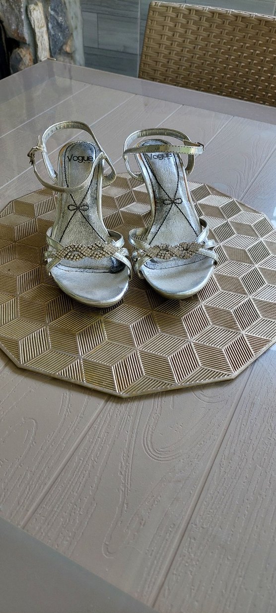 Gri Yılan Desenli Stiletto Kadın Abiye Ayakkabı - Görsel 2