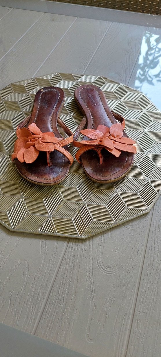 Kahverengi Deri  Terlik - Görsel 2