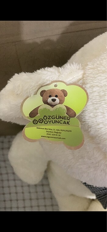 xs Beden beyaz Renk Peluş ayı 100 cm