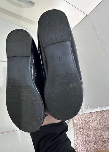 Kız Siyah Lastik Babet Ayakkabı - Görsel 3