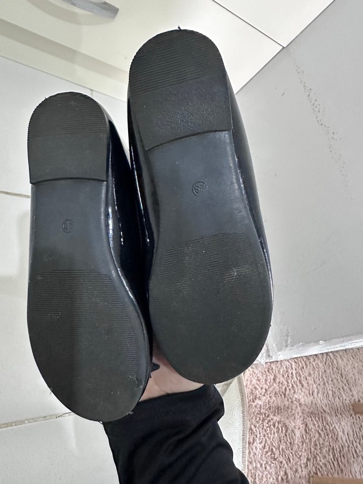 Kız Siyah Lastik Babet Ayakkabı - Görsel 3