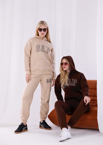 Beyaz GAP Kadın Rahat Kesim Eşofman Takımı - Görsel 3