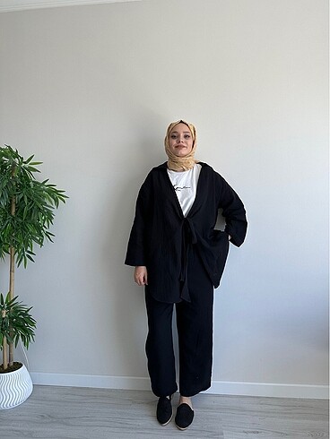 Keten kimono takım