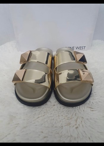 36 Beden altın Renk Nine West Altın Kadın Terlik