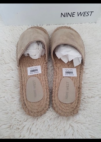 Nine West Bej Kadın Dolgu Topuk Terlik - Görsel 4